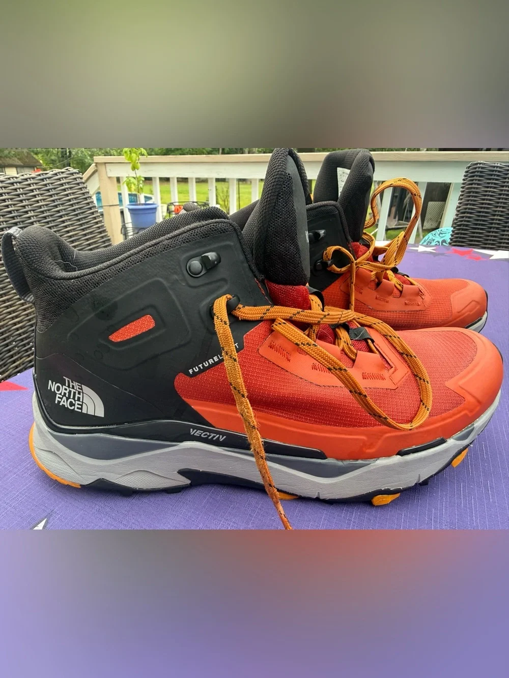 Men's Orange & Black Hiking Boots - VECTIV FUTURELIGHT